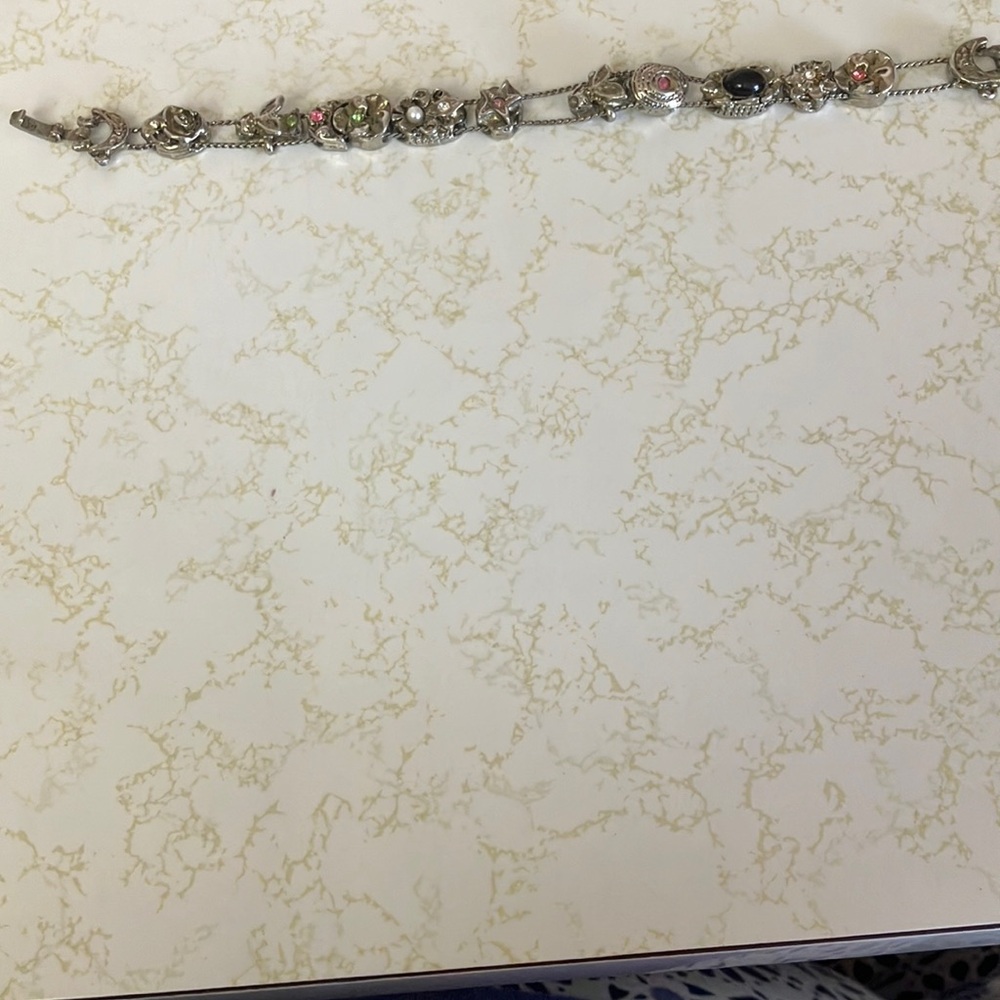 Elegant Silver Charm Bracelet